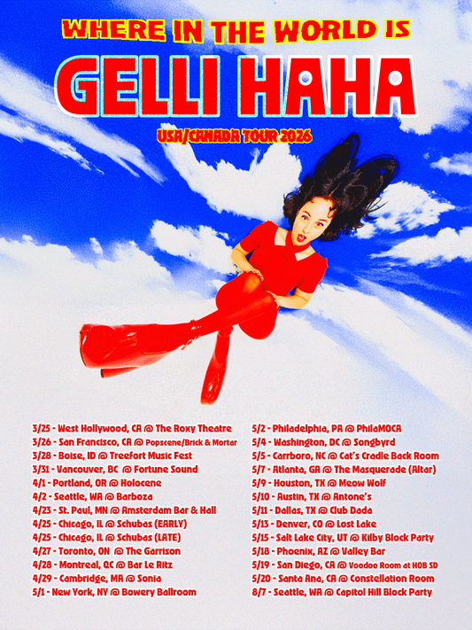 Gelli Haha 2026 USA/Canada Tour Poster